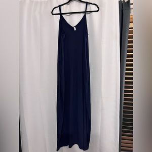 Navy blue maxi dress